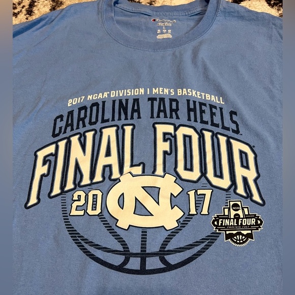 North Carolina Tar Heels 2017 NCAA Men's Basketball Tournament Final Four TShirt - Picture 3 of 9
